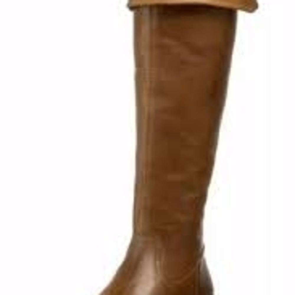 Brown Knee-High Leather Boots - Picture 2 of 8